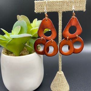 Tagua Lucia Earrings Handcrafted in Ecuador